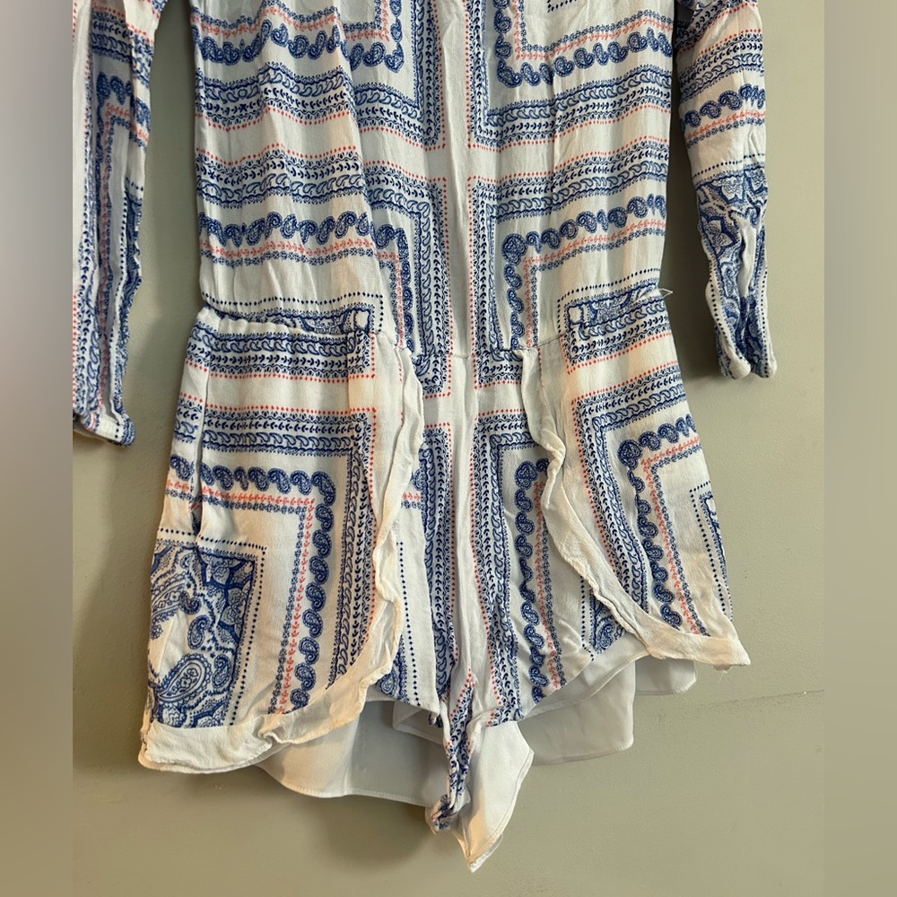 Lovers and Friends Carmella Romper in Bella Scarf Boho Size Medium - Picture 7 of 9